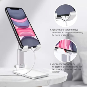 זווית גובה מתכוונן טלפון Stand, נייד טלפון מחזיק Tablet Stand עבור <span class=keywords><strong>iPhone</strong></span> סמסונג, מתקפל טלפון סלולרי עומד על שולחן - Product Image 3