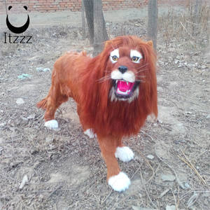 โมเดลสัตว์จำลองสมจริง รูปสิงโตป่า ราชาสิงโต ราชินีสิงโต และลูกสิงโต ของเล่นตกแต่ง - Product Image 6