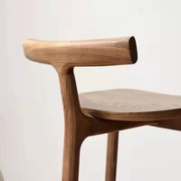 Tabourets de bar modernes en bois massif, chaises de bar pour cuisine, salle à manger, salon, chambre, hôtel, usage extérieur