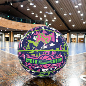 Wellman Custom Pu Lederen Basketballogo Gedrukt Ontwerp Maat 7 Antislip Slijtvast Milieuvriendelijk Flexibele Training Cyberpunk - Product Image 1