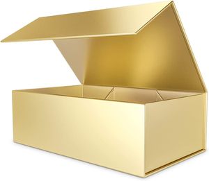 Logotipo personalizado de lujo de cartón reciclable caja de imán rígido de embalaje de papel plegable caja de regalo magnética con tapa magnética - Product Image 3