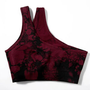 Conjunto de Top Deportivo Corto sin Costuras para Mujer, Talla Grande, con Relleno Independiente en el Pecho, para Baloncesto de Alta Intensidad, Venta al por Mayor - Product Image 3