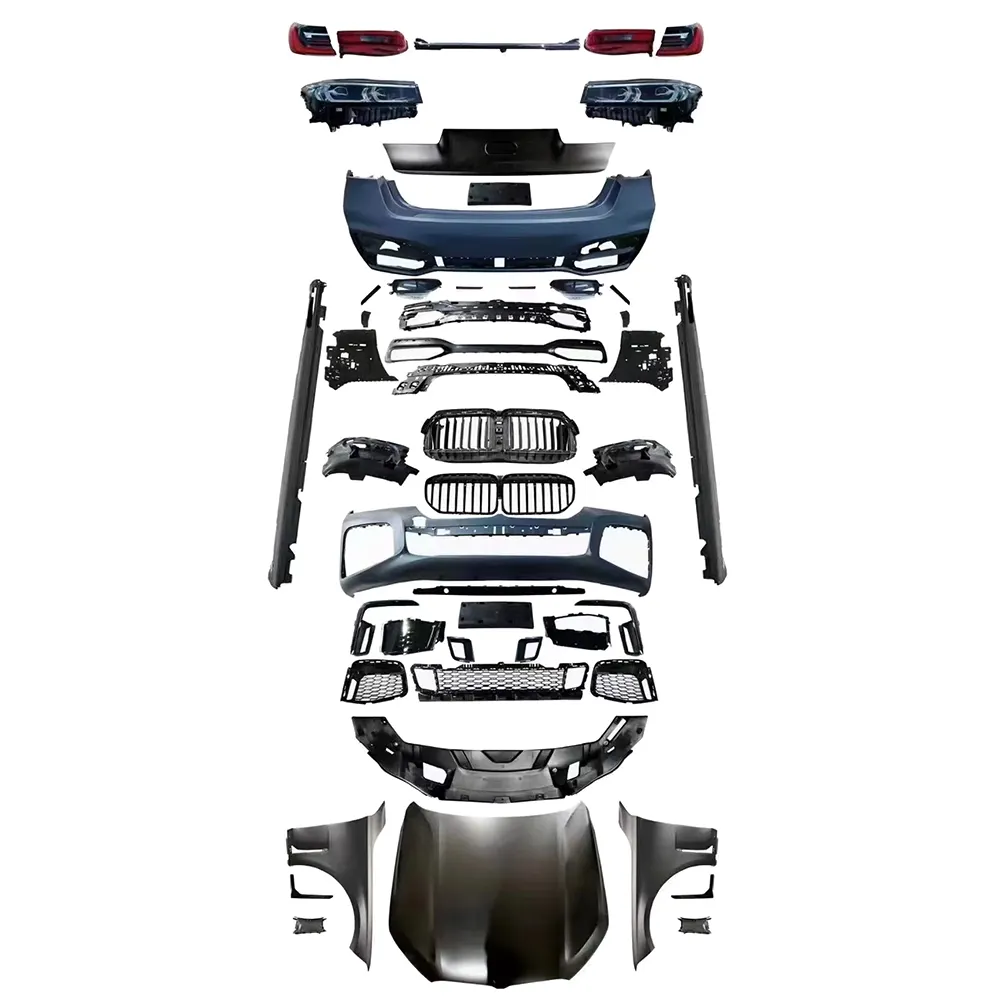 BMW 7シリーズG11 G12 2016-2019 2020年モデルに変更されたフロントとリアのバンパーグリルを含む売れ筋ボディキット