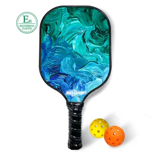 Raquette de plage en tilleul haut de gamme, motif personnalisé couleur, articles de sport, ensemble de raquette de pointe