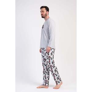 Conjunto de Pijama de Manga Larga con Cuello Redondo para Hombre, con Bolsillos, Logotipo Personalizado, Conjunto de Bata de Seda y Algodón, Ropa de Casa, Estilo Casual, Tejido de Punto Estampado - Product Image 2