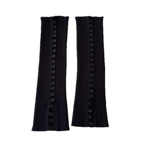 Coprigambe Lavorati a Maglia con Bottoni Ecologici Sopra il Ginocchio per Donne Autunno Inverno per un Calore Confortevole. Calzini in Stile Coreano - Product Image 5