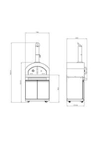 <span class=keywords><strong>Horno</strong></span> de <span class=keywords><strong>Pizza</strong></span> para Exteriores de Acero Inoxidable 304 para Hornear, Parrillas de Barbacoa Portátiles de Lujo a <span class=keywords><strong>Gas</strong></span> y Carbón, Fuego de Leña y <span class=keywords><strong>Gas</strong></span> Natural - Product Image 2