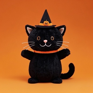 Giocattoli di peluche personalizzati di Halloween Design di peluche gatto nero di Halloween la mia bambola di peluche su misura produttore di peluche peluche - Product Image 6
