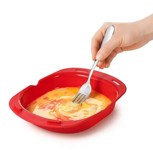 Moule à omelette en silicone pour four à micro-ondes, outil de cuisson pour œufs pochés, plateau de cuisson, appareil à faire des rouleaux d'œufs, accessoires de cuisine - Product Image 1
