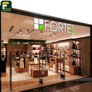 Exhibidor de Ropa Elegante para Comercios, Mostrador de Ropa, Mueble de Vidrio para Prendas, Mobiliario Comercial - Product Image 2