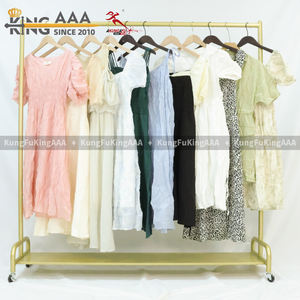 KungFu KingAAA 批量二手女式夏季涤棉长裙批发，可定制比例和混合尺码 - Product Image 3