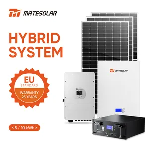 Kits de sistema solar híbrido Mate 5Kw 7.5Kw 10Kw 15Kw Sistemas de almacenamiento de energía para el hogar todo en uno