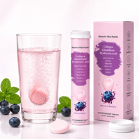 Comprimés effervescents de collagène, glutathion et acide hyaluronique, produits de beauté vitaminés, éclaircissants pour la peau, antioxydants, végétaliens, naturels