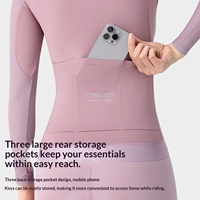 Maillot de cyclisme à manches longues pour femmes TOSUOD, fin, respirant, à séchage rapide, anti-UV, pour vélo de route, vêtements de cyclisme d'été pour femmes