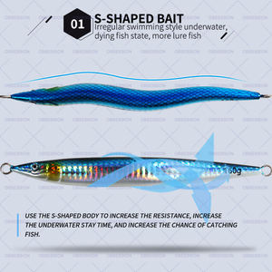 82 #   Leurre de pêche, jig métallique coulant, 130g 160g 180g, <span class=keywords><strong>meilleurs</strong></span> <span class=keywords><strong>leurres</strong></span> de pêche, jig à longue portée - Product Image 4