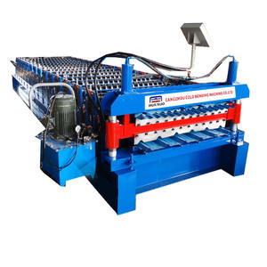 Tuile de toit en tôle de <span class=keywords><strong>toiture</strong></span> en acier profilé ondulé faisant la machine de formage de rouleaux à double couche en acier <span class=keywords><strong>prix</strong></span> - Product Image 2