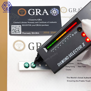 Seltenheit hinter dem Diamant test Großhandel Edelsteine Lieferant Selbstkosten preis lose 1 Karat grün vvs synthetischen Diamanten lose Moissanit - Product Image 2