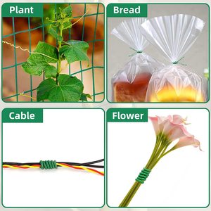 Câble de <span class=keywords><strong>fixation</strong></span> facile pour l'horticulture de jardin, câble en plastique pour plantes grimpantes, corde de soutien pour fixer les roses, fil de soutien pour attacher les fleurs - Product Image 4