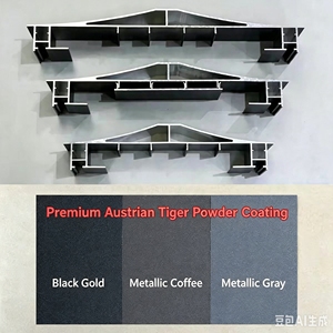 Revêtement mural en aluminium en forme de chapeau officiel, 281 mm, épaisseur 2,2 mm, <span class=keywords><strong>pour</strong></span> mur de clôture - Product Image 3