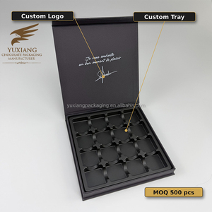 Caja de Regalo de Chocolate de Lujo Personalizada con Bandeja de Plástico de Grado Alimenticio, Caja Rígida Vacía para Bombones, del Fabricante de Empaques - Product Image 5
