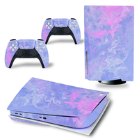Ensemble complet d'autocollants pour PS5 Film de protection Disc Edition Decal Cover For PS5 Console Controller Skin Sticker