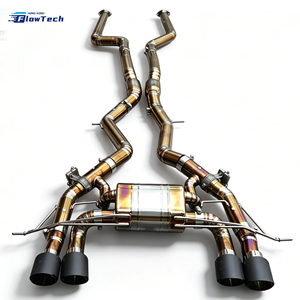 ระบบท่อไอเสียไทเทเนียมน้ำหนักเบาประสิทธิภาพสูง FlowTech สำหรับ BMW G80 M3 G82 M4 G87 M2 S58 3.0T พร้อมวาล์วควบคุมเสียง - Product Image 1