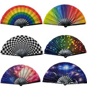 Abanico Plegable de Bambú Personalizado con Diseño Chino/Japonés para Fiestas - Product Image 3