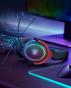 Auriculares para juegos <span class=keywords><strong>ONIKUMA</strong></span> con orejas de gato extraíbles para Pugb PC Mobile con sonido envolvente LED RGB - Product Image 6