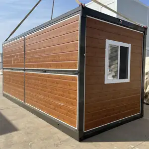 Faltbare Häuser 20ft Office Folding Low Cost Fertighaus Modifiziertes Versand container haus