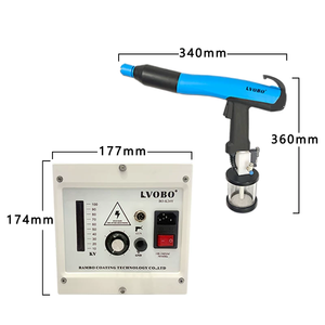 Pistolet pulvérisateur électrostatique de poudre de laboratoire tenu dans la main pour le produit de rendement élevé de revêtement métallique - Product Image 6