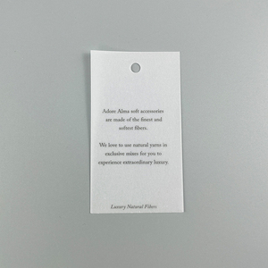 XWD โลโก้แบรนด์ที่กําหนดเองกระดาษ parchment เป็นมิตรกับสิ่งแวดล้อมที่ยั่งยืนแขวนสตริงแท็กเชือก Hangtag - Product Image 2