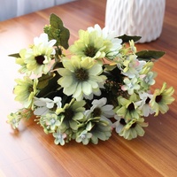 Bouquet de tournesols artificiels en soie avec tiges, imperméables, pour mariages, Halloween, arrangements floraux d'automne, vente en gros, décoration intérieure