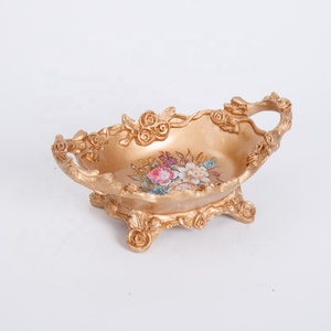 Bol bol et fleur en résine de marbre, plaque décorative, <span class=keywords><strong>plateau</strong></span> à bonbons avec petit bol, <span class=keywords><strong>plateau</strong></span> à fruits - Product Image 2
