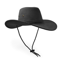 Sombrero de Vaquero con Diseño Personalizado, Negro con Flecos de Pedrería, para Mujeres y Hombres, Deportes al Aire Libre, Todas las Temporadas