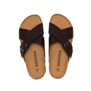 Nouvelles pantoufles d'extérieur en EVA avec doublure en cuir, respirantes, semelle antidérapante, confortables, semelle souple - Product Image 6