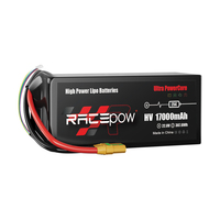 Batterie Li-po Racepow 25C haute tension, haute autonomie, 500+ cycles de vie, 17000mAh 17Ah 6S 22.8V 12S 45.6V pour drones agricoles de pulvérisation