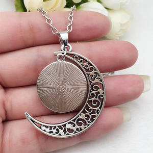 Collares Unisex de Plata de Ley con Diseño de Signos del Zodiaco, Joyería, Regalos de Cumpleaños, Astrología, 12 Signos del Horóscopo, <span class=keywords><strong>Luna</strong></span> Creciente Luminosa de Galaxia - Product Image 6