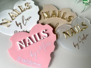Acryl Spiegel Rond Nageltechnicus Schoonheidssalon Prop Nailfie Prop Zakelijk Teken Bedrijfslogo Nagelkunstenaar Nagel Sociale Media - Product Image 4