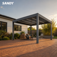 Fabricant de pergolas en aluminium avec toit à lames orientables et éclairage LED pour patio