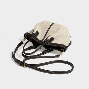 Sac fourre-tout en cuir PU, fabrication ODM/OEM, sac à main personnalisé avec logos, sac de plage tissé, sac bandoulière bohème grande capacité pour l'été et l'automne - Product Image 5