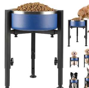 Ajustável Dog Food e Água Bacia Stands Single Tier Pet Feeder Rack Bowl Stand - Product Image 4