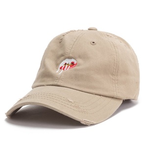 หมวกแก๊ปทรงดั๊ด 6 แผง แบบเรียบ ไม่มีลาย  ทำสีซีด  สำหรับปักลาย - Product Image 1