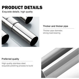 Tringle <span class=keywords><strong>de</strong></span> <span class=keywords><strong>rideau</strong></span> <span class=keywords><strong>de</strong></span> <span class=keywords><strong>douche</strong></span> <span class=keywords><strong>incurvée</strong></span> en acier inoxydable, réglable et <span class=keywords><strong>de</strong></span> haute qualité - Product Image 5