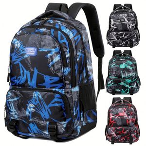 Manufacturer Custom Unisex Oxford Bag Pack <b>Letters</b> Pattern Schoolbags Anti-theft Waterproof Back Pack Student Backpack - Product Image 1