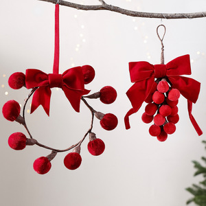 Guirnalda de Bolas Navideñas Modernas en Forma de Campana, Hechas a Mano, Envueltas en Tela, Adornos para Árbol de Navidad y Decoraciones para Coronas - Product Image 1