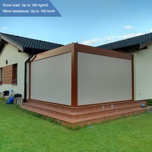 3x4 3X6 4x6M <span class=keywords><strong>Precio</strong></span> al por mayor Pérgola Techo Patio Sombra Abrir Cerrar Lumbrera Techo Pérgola exterior con lateral - Product Image 1