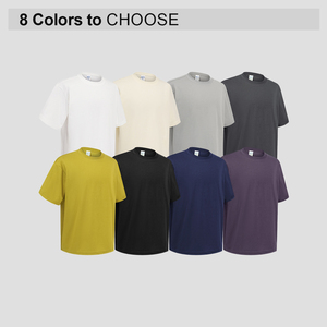 High Quality Custom Heavyweight Quick-dry Gym T-Shirt for Men Oversized 245 Gsm Cotton T Shirts Custom Logo Printed <b>Tshirt</b> - Product Image 2