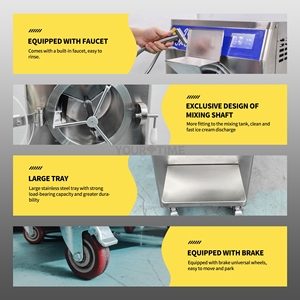 Ce ETL USA kho 68L/h 10 chương trình Máy làm kem cứng thiết bị ăn nhẹ tự động thủ công Gelato/Máy làm kem Ý - Product Image 4