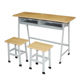 Thiết kế hiện đại có thể gập lại ván ép lớp học đồ nội thất bền giá thấp trường tiểu học bảng Bàn Ghế bộ - Product Image 1