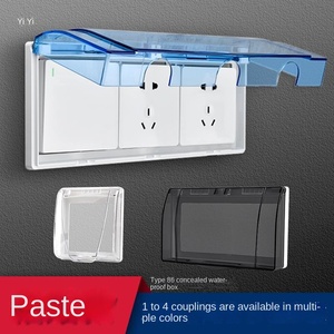 Transparent Wall <b>Switch</b> Waterproof Box DustProof Protective Cover Outlet Door Bell Box 86 Wall Socket <b>Switch</b> <b>Plate</b> - Product Image 6